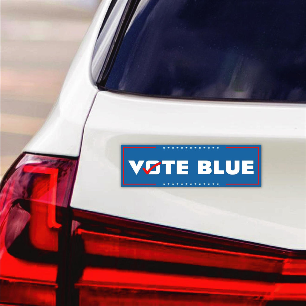 Vote Blue Save Democracy Car Magnet, Vote Democrat 2024 Vehicle Magnet, 2024 President Election Bumper, Save Democracy Magnet, 10" x 3"