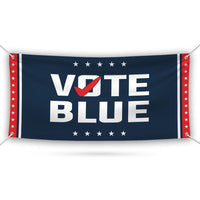 Vote Blue Save Democracy Banner Sign, 13 Oz Waterproof Vote Democrat Banner, Vote Blue. For President 2024 Banner With Metal Grommets