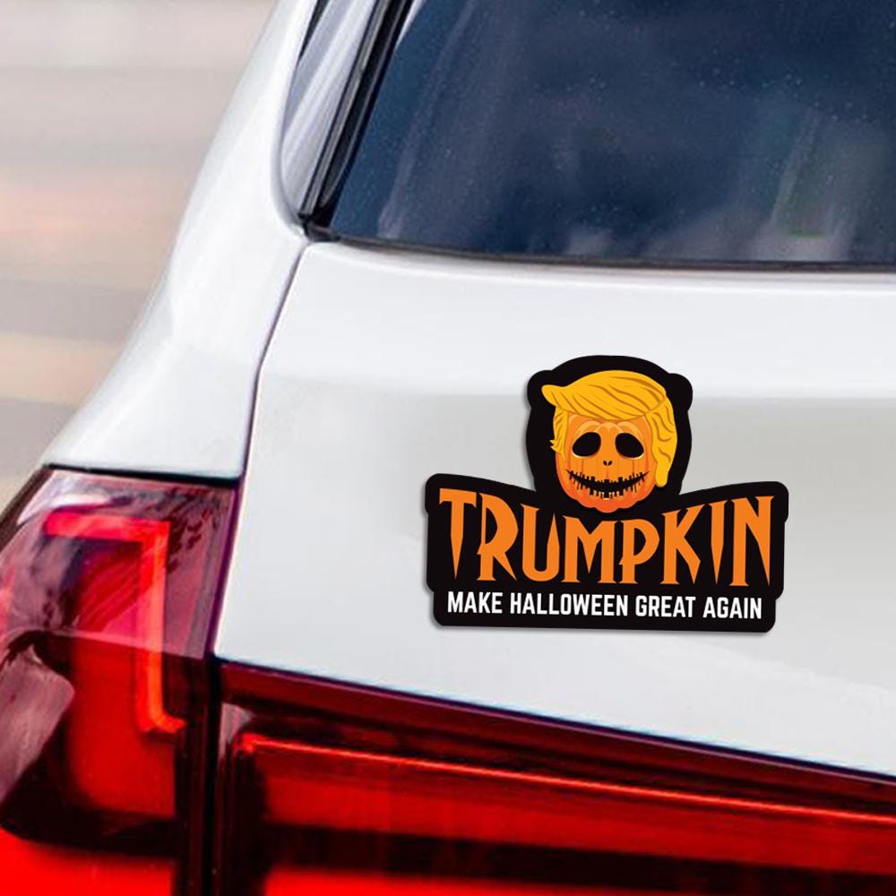 Trumpkin, Donald Trump Halloween Pumpkin - Halloween - Sticker