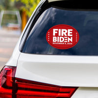 Fire Biden 2024 Sticker Vinyl Decal, Anti Biden Vinyl Sticker, 2024 President Election, Fire Biden Bumper Sticker, 6" x 4.5"