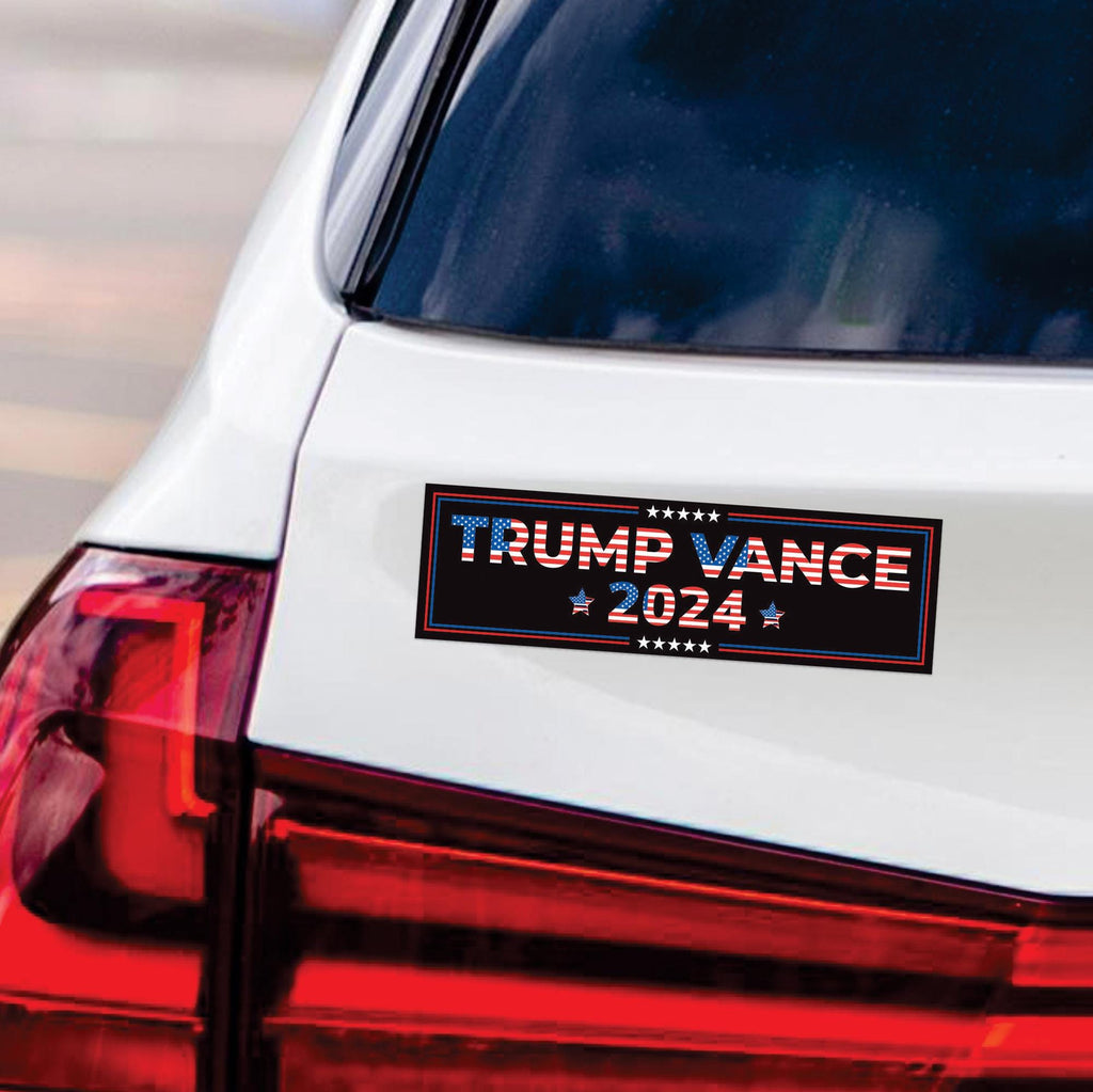 Trump Vance 2024 Magnet, Take America Back, Trump For President 2024 Car Magnet, Trump Magnet, Trump 2024 Vehicle Magnet, 10" x 3"