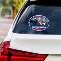 Trump 2024 Sticker Vinyl Decal - Still Standing, Trump Shot, Trump Never Surrender, Trump Fight, Election 2024 Bumper Sticker - 6" x 4.5"