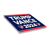 Trump Vance 2024 Yard Sign - Coroplast American Flag Donald Trump For President 2024, Take America Back Yard Sign with Metal H-Stake