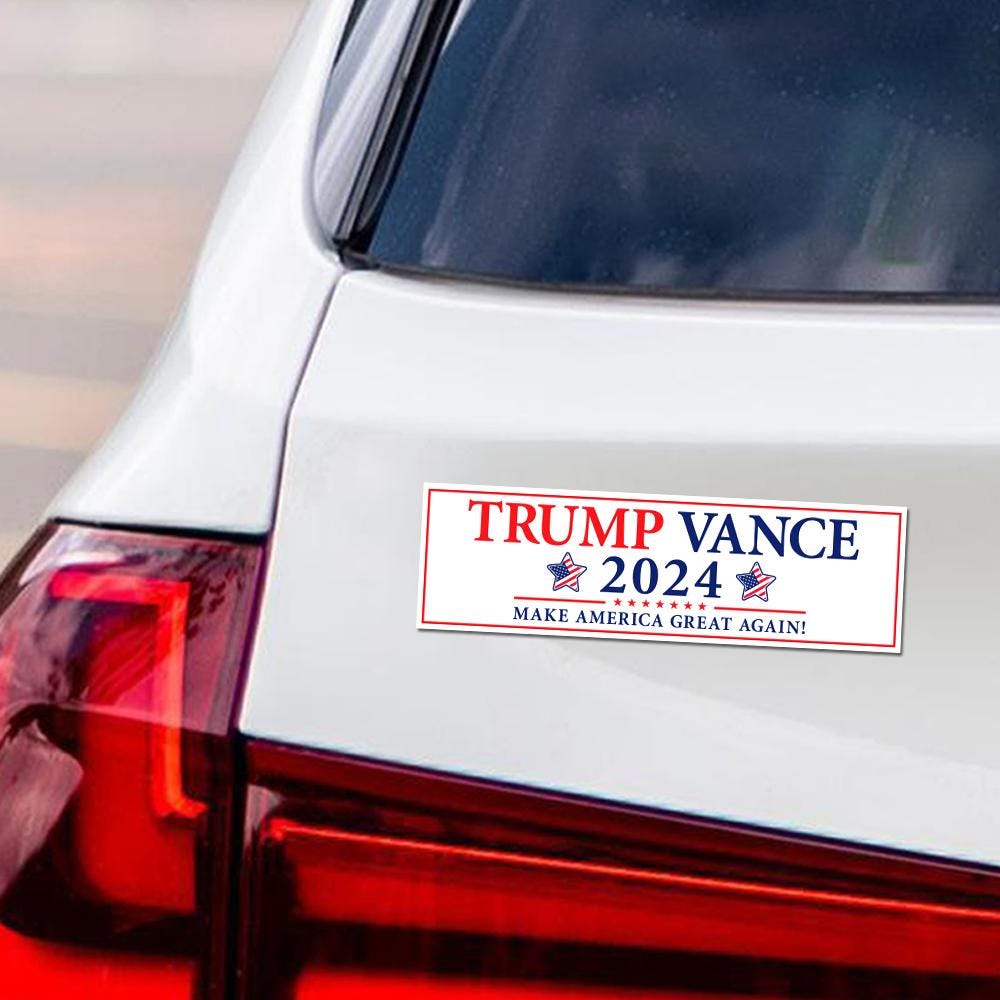 Trump Vance 2024 Magnet, Take America Back, Trump For President 2024 Car Magnet, Trump Magnet, Trump 2024 Vehicle Magnet, 10" x 3"