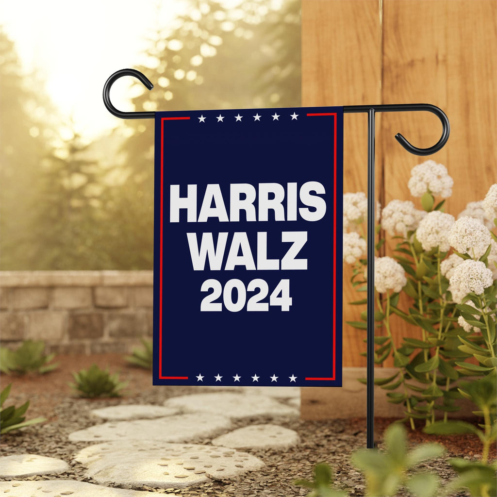 Harris Walz 2024 Garden Flag - 12x18 Inch Double Sided, Childless Cat Ladies Flag, Harris For President 2024 Flag, Madam President Flag