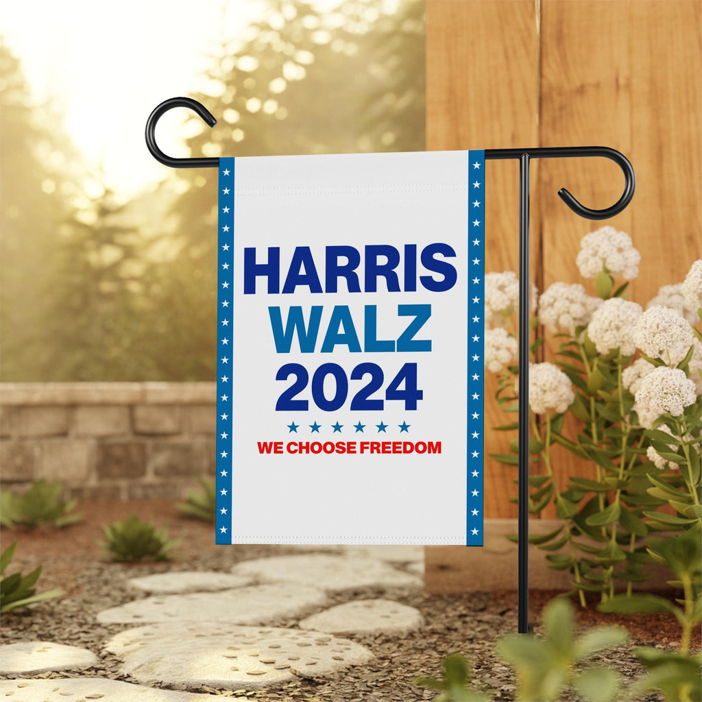 Harris Walz 2024 Garden Flag - 12x18 Inch Double Sided, Childless Cat Ladies Flag, Harris For President 2024 Flag, Madam President Flag