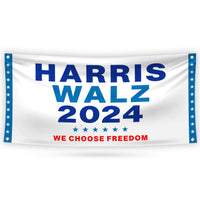 Harris Walz Obviously 2024 Banner Sign, 13 Oz Harris For President 2024, 2024 President Election Harris Vinyl Banner with Metal Grommets