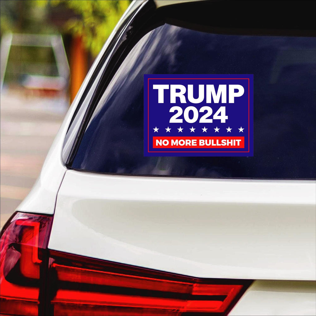 Trump Vance 2024 Sticker Vinyl Decal, Trump 2024 Vinyl Sticker, 2024 Election, Take America Back, No More Bullshit Bumper Sticker, 6" x 4.5"