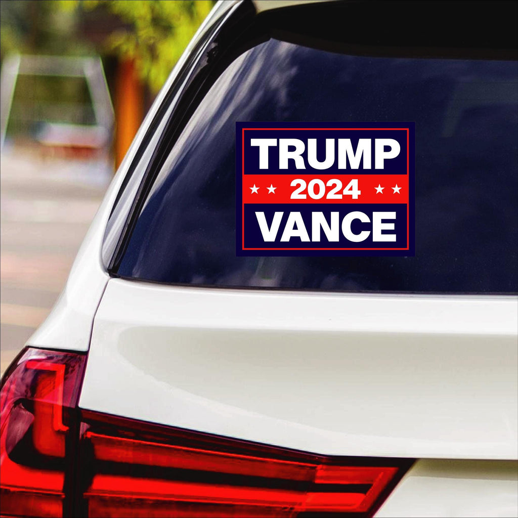 Trump Vance 2024 Yard Sign - Coroplast American Flag Donald Trump For President 2024, Take America Back Yard Sign with Metal H-Stake