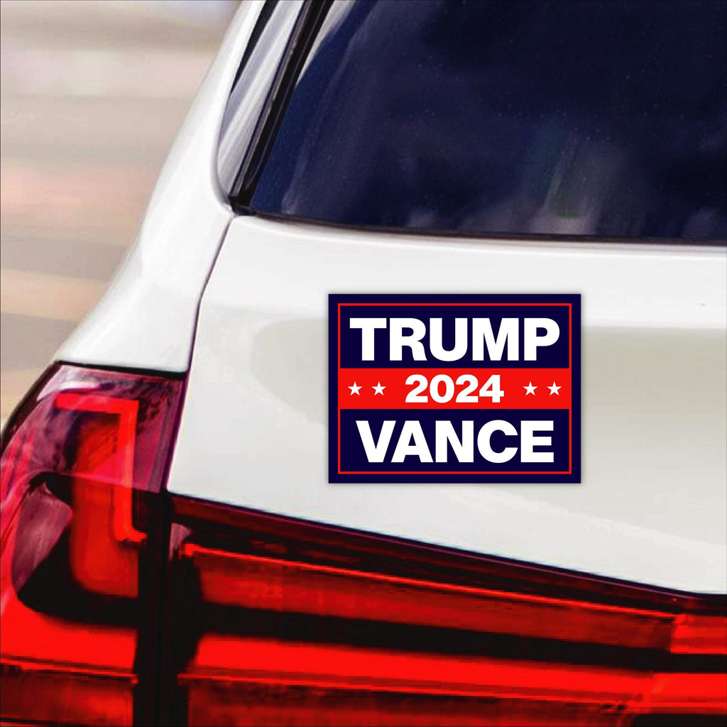 Trump Vance 2024 Magnet, Take America Back, Trump For President 2024 Car Magnet, Trump Magnet, Trump 2024 Vehicle Magnet, 6" x 4.5"