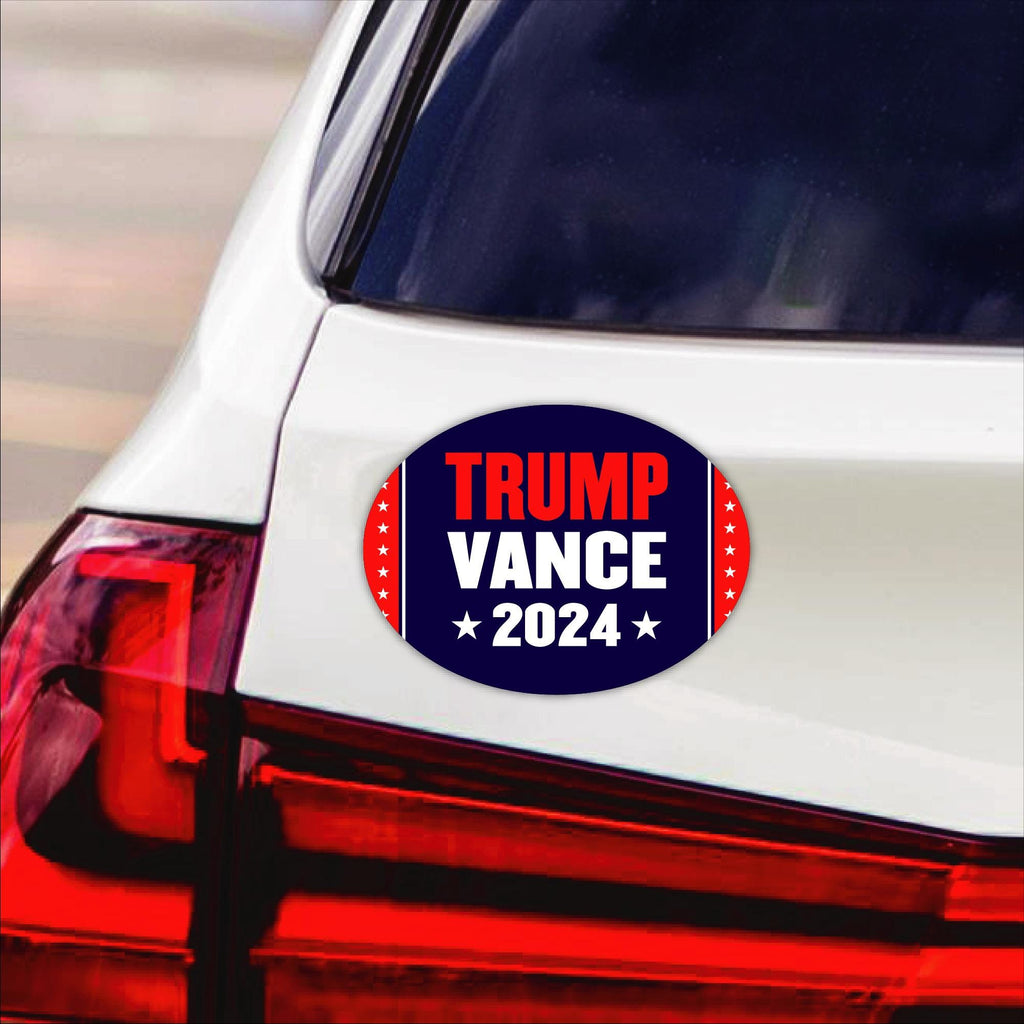 Trump Vance 2024 Magnet, Take America Back, Trump For President 2024 Car Magnet, Trump Magnet, Trump 2024 Vehicle Magnet, 6" x 4.5"