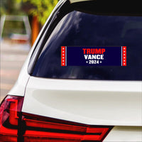 Trump Vance 2024 Sticker Vinyl Decal, Trump 2024 Vinyl Sticker, 2024 Election, Take America Back, Trump Campaign Bumper Sticker, 10" x 3"