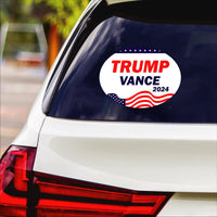 Trump Vance 2024 Sticker Vinyl Decal, Trump 2024 Vinyl Sticker, 2024 Election, Take America Back, Trump Campaign Bumper Sticker, 6" x 4.5"