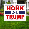 Honk for Trump 2024 Yard Sign - Coroplast Trump 2024, Donald Trump For President 2024 Take America Back Yard Sign with Metal H-Stake