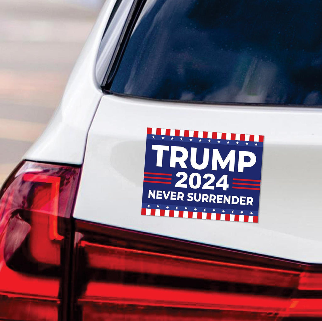 Trump 2024 Magnet, Take America Back, Still Standing, Trump Vance Car Magnet, Never Surrender, Trump Fight, Election 2024 Magnet, 6" x 4.5"