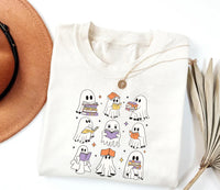 Ghost Reading Books Shirt, Halloween Book Lover Shirt, Spooky Season Tee, Teacher Librarian Halloween Gift, Bookish Halloween School Shirt