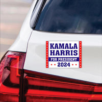 Kamala Harris 2024 Car Magnet, Harris For President 2024 Vehicle Magnet, 2024 President Election Bumper, Madam President Magnet, 6" x 4.5"