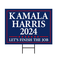 Kamala Harris 2024 Yard Sign - Coroplast Kamala Harris For President 2024 Lawn Sign, 2024 President Election Harris Signs with Metal H-Stake