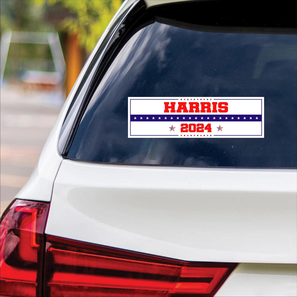 Kamala Harris 2024 Sticker Vinyl Decal, Harris For President 2024 Vinyl Sticker, Madam President, Election Harris Bumper Sticker - 10" x 3"