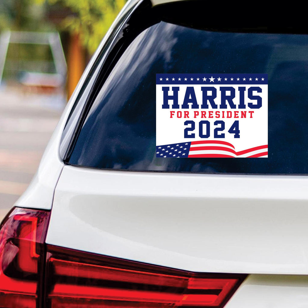 Kamala Harris 2024 Sticker Vinyl Decal, Harris For President 2024 Vinyl Sticker, Madam President, Election Harris Bumper Sticker - 6" x 4.5"