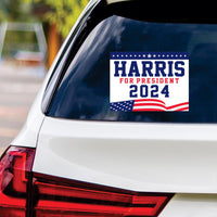 Kamala Harris 2024 Sticker Vinyl Decal, Harris For President 2024 Vinyl Sticker, Madam President, Election Harris Bumper Sticker - 6" x 4.5"