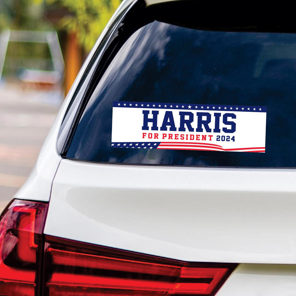 Kamala Harris 2024 Sticker Vinyl Decal, Harris For President 2024 Vinyl Sticker, Madam President, Election Harris Bumper Sticker - 10" x 3"