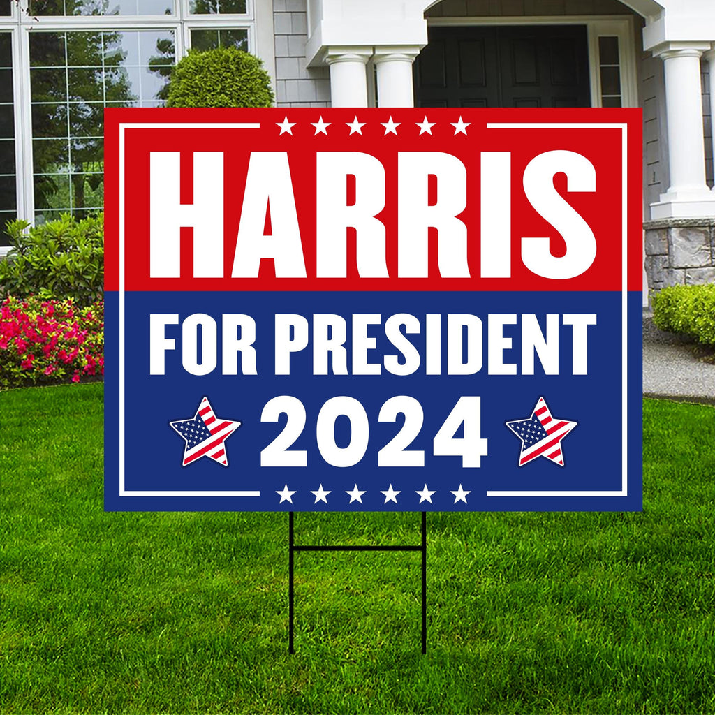 For President Sign Kamala Harris 2024 Yard Sign - Coroplast Kamala Harris For President 2 ...