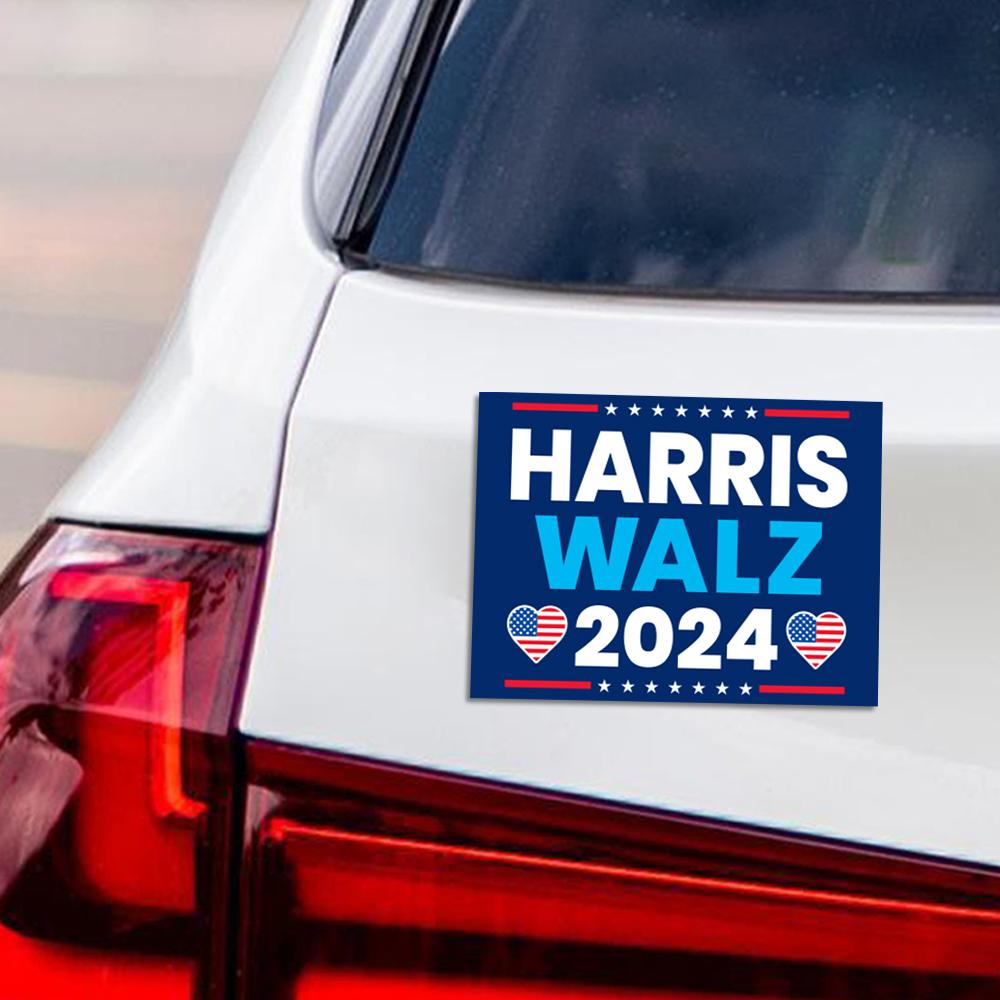 Harris Walz 2024 Car Magnet, Harris For President 2024 Vehicle Magnet, 2024 President Election Bumper, Madam President Magnet, 6" x 4.5"