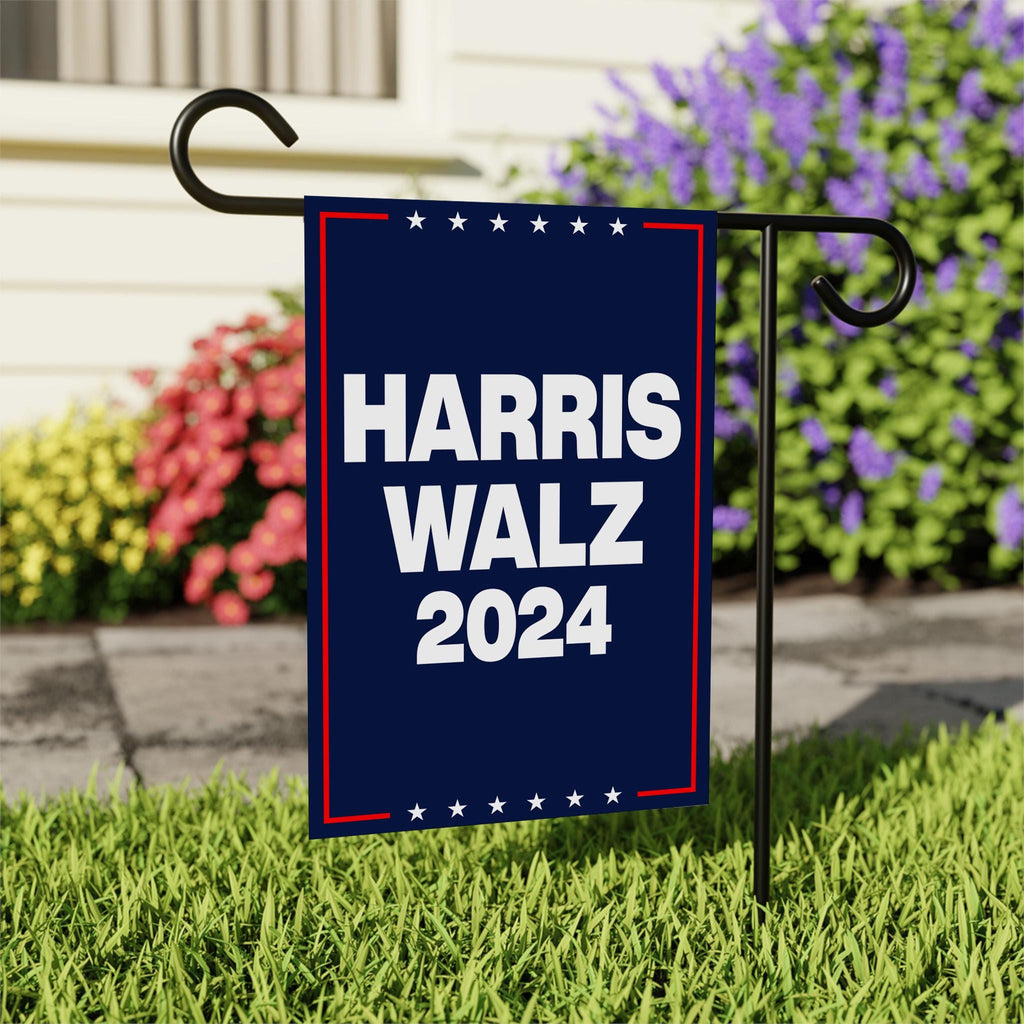 Harris Walz 2024 Garden Flag - 12x18 Inch Double Sided, Childless Cat Ladies Flag, Harris For President 2024 Flag, Madam President Flag