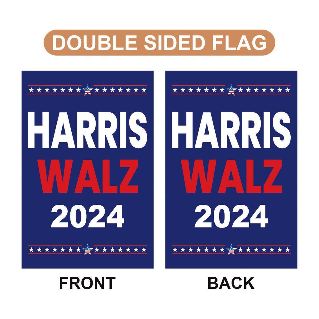 Harris Walz 2024 Garden Flag - 12x18 Inch Double Sided, Childless Cat Ladies Flag, Harris For President 2024 Flag, Madam President Flag