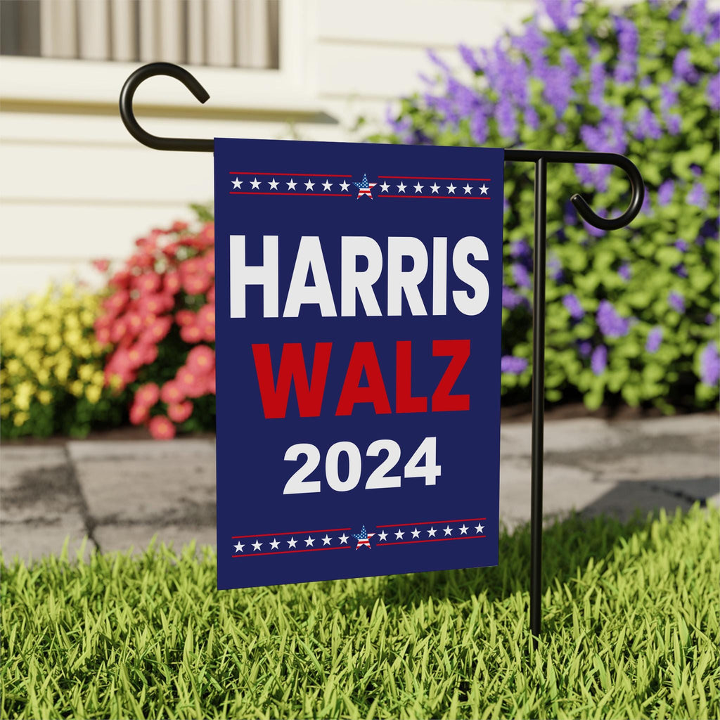 Harris Walz 2024 Garden Flag - 12x18 Inch Double Sided, Childless Cat Ladies Flag, Harris For President 2024 Flag, Madam President Flag