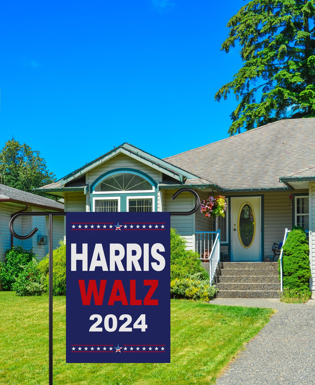 Harris Walz 2024 Garden Flag - 12x18 Inch Double Sided, Childless Cat Ladies Flag, Harris For President 2024 Flag, Madam President Flag