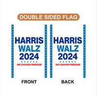 Harris Walz 2024 Garden Flag - 12x18 Inch Double Sided, Childless Cat Ladies Flag, Harris For President 2024 Flag, Madam President Flag