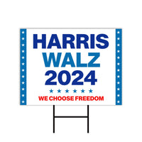 Harris Walz 2024 Obviously Yard Sign - Coroplast Harris For President 2024 Lawn Sign, President Election Obviously Signs with Metal H-Stake