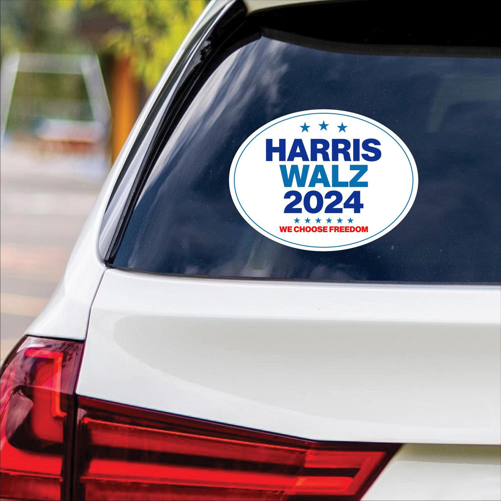 Harris Walz Obviously Sticker Vinyl Decal, Harris For President 2024 Vinyl Sticker, Childless Cat Ladies Bumper Sticker - 6" x 4.5"
