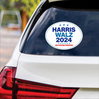 Harris Walz Obviously Sticker Vinyl Decal, Harris For President 2024 Vinyl Sticker, Childless Cat Ladies Bumper Sticker - 6" x 4.5"