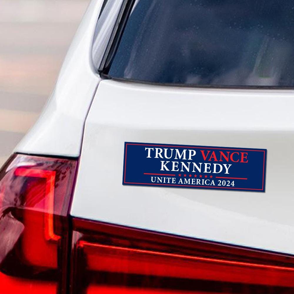 Trump Vance Kennedy 2024 Car Magnet, Unite America 2024 Magnet, Trump For President Vehicle Magnet, Trump Vance 2024, Trump Kennedy Magnet