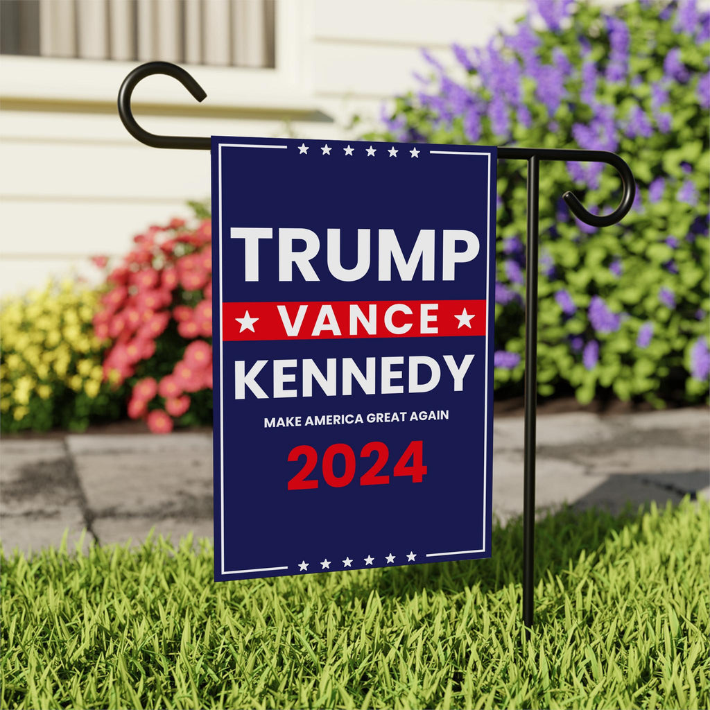 Trump Vance Kennedy 2024 Garden Flag - 12x18 Inch Double Sided, Trump Vance 2024 Flag, Unite America 2024 Flag, Trump 2024 Flag