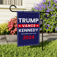 Trump Vance Kennedy 2024 Garden Flag - 12x18 Inch Double Sided, Trump Vance 2024 Flag, Unite America 2024 Flag, Trump 2024 Flag