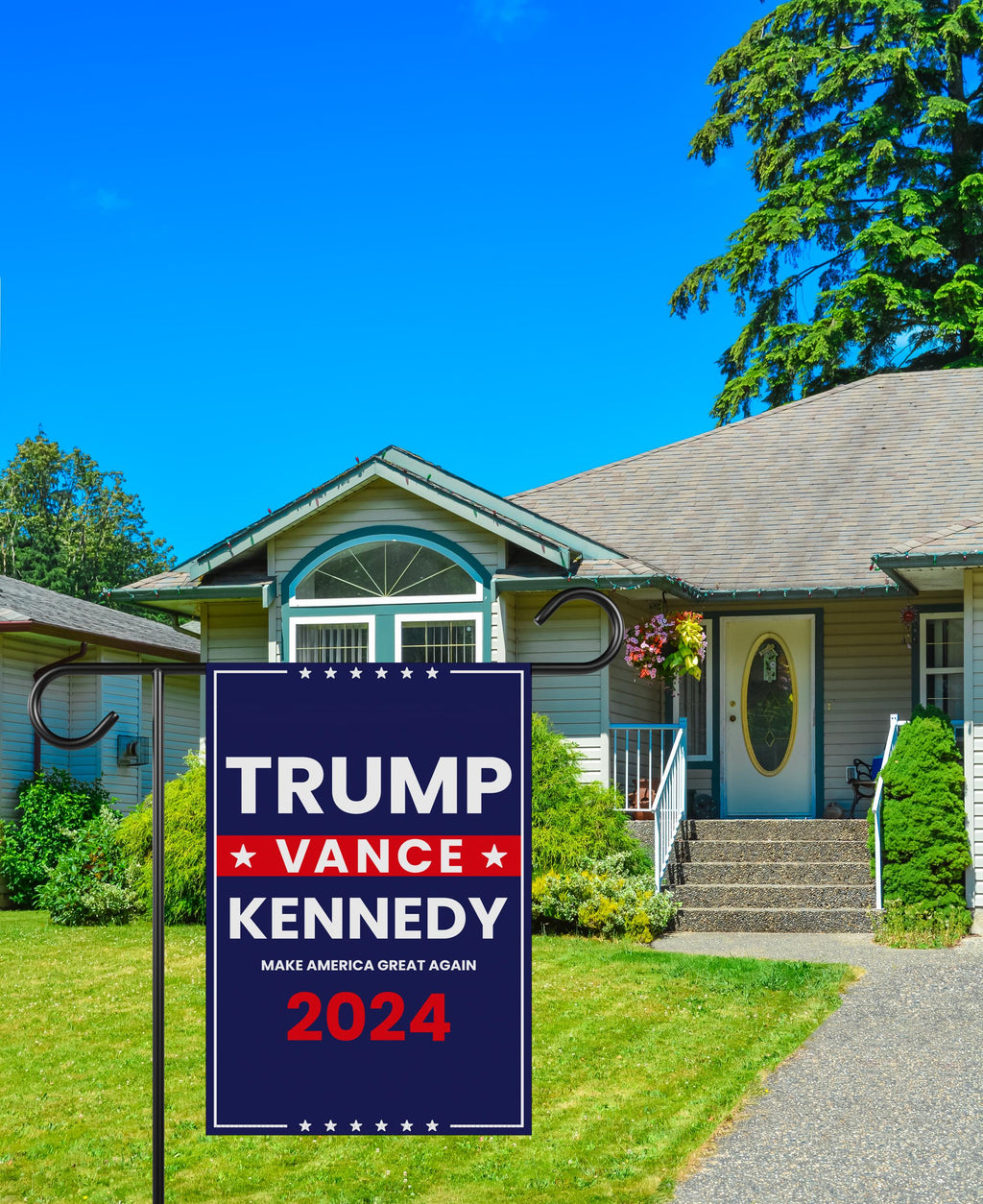 Trump Vance Kennedy 2024 Garden Flag - 12x18 Inch Double Sided, Trump Vance 2024 Flag, Unite America 2024 Flag, Trump 2024 Flag
