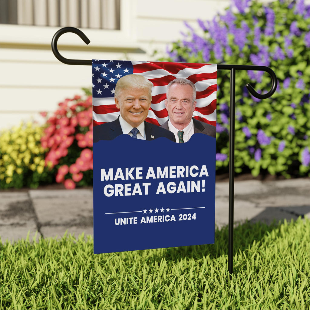 Trump Vance Kennedy 2024 Garden Flag - 12x18 Inch Double Sided, Trump Vance 2024 Flag, Unite America 2024 Flag, Trump 2024 Flag