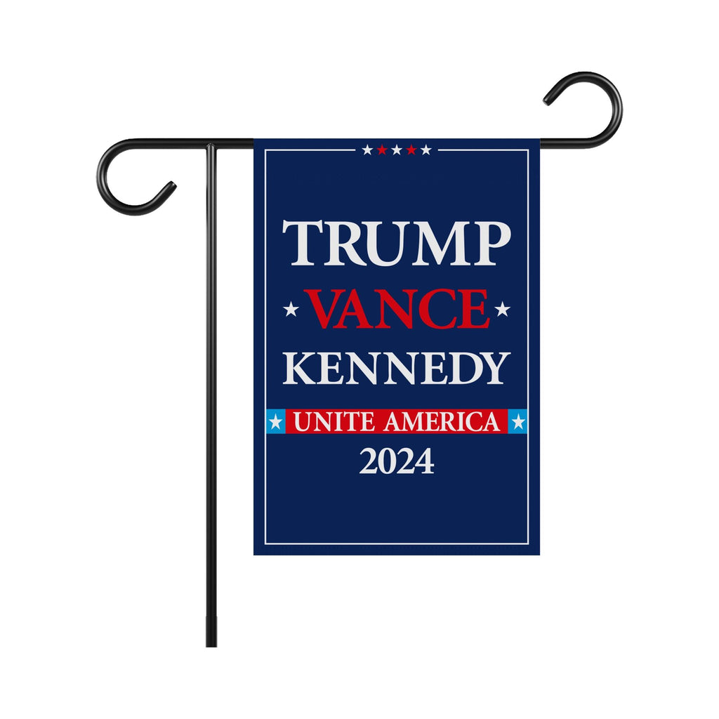 Trump Vance Kennedy 2024 Garden Flag - 12x18 Inch Double Sided, Trump Vance 2024 Flag, Unite America 2024 Flag, Trump 2024 Flag