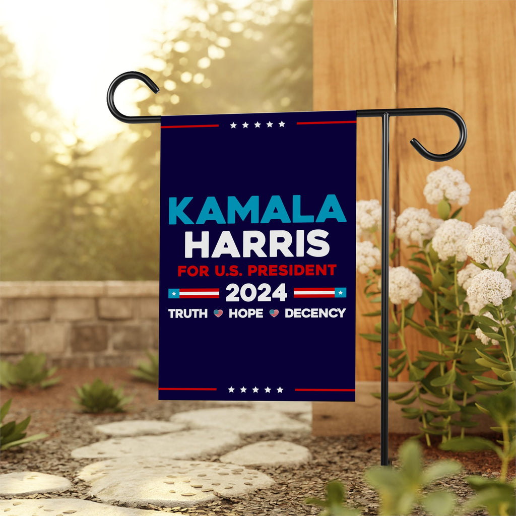 Kamala Harris Walz Obviously Garden Flag - 12x18 Inch Double Sided, Childless Cat Lady Flag, Harris For President 2024, Madam President Flag