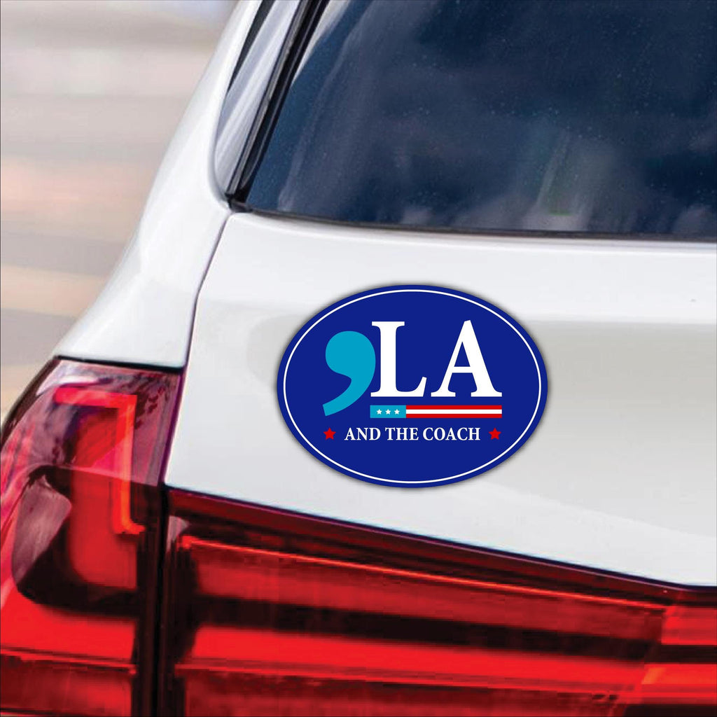 Comma La, Harris Walz 2024 Car Magnet, Harris For President 2024 Vehicle Magnet, 2024 President Election, Madam President Magnet, 6" x 4.5"