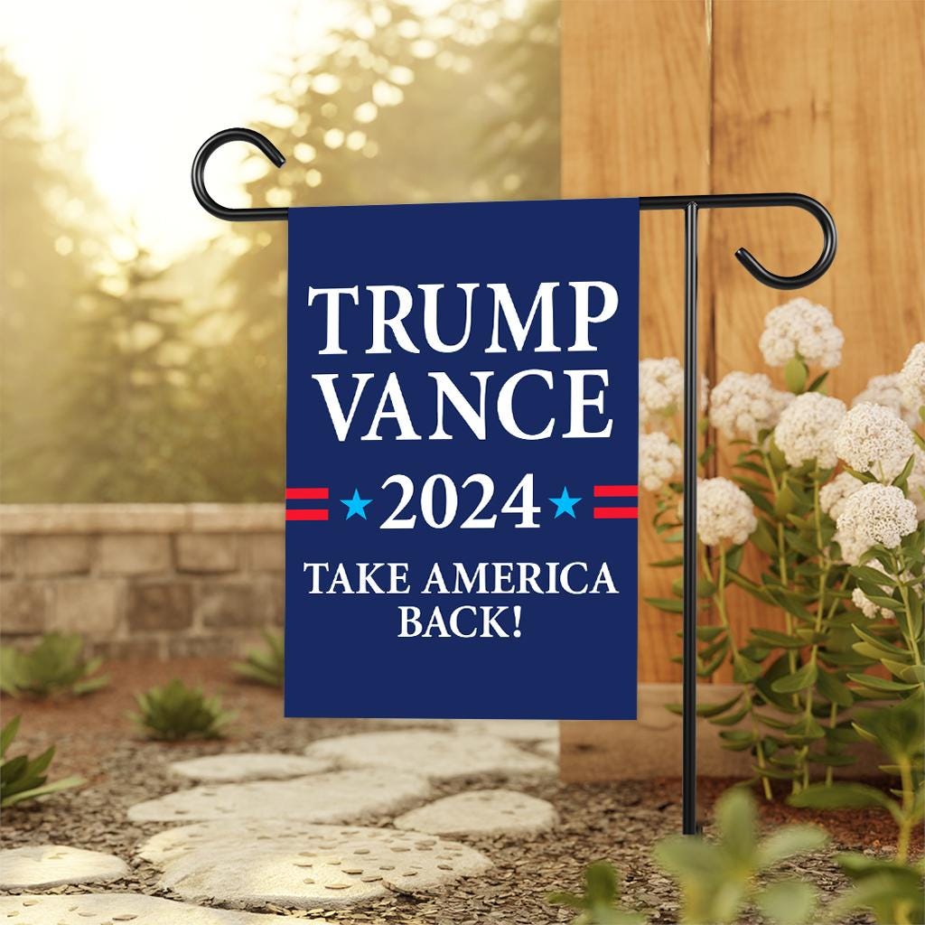 Trump Vance 2024 Garden Flag - 12x18 Inch Double Sided, Trump Vance Kennedy 2024 Flag, Unite America 2024 Flag, Trump 2024 Flag