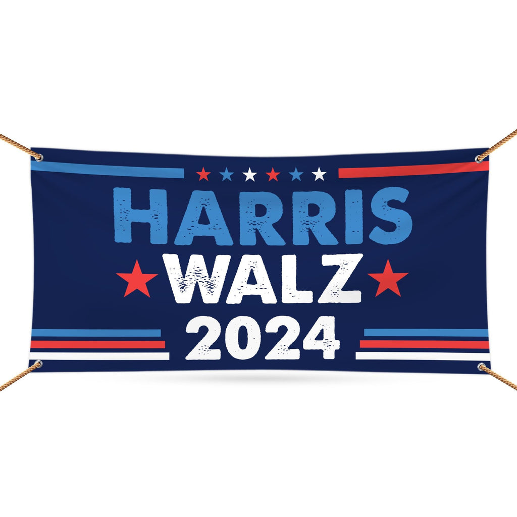 Harris Walz Obviously 2024 Banner Sign, 13 Oz Harris For President 2024, Truth Hope Decency, Harris 2024 Vinyl Banner with Metal Grommets