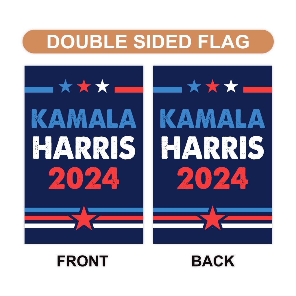 Harris Walz 2024 Obviously Garden Flag - 12x18 Inch Double Sided, Childless Cat Lady, Kamala Harris For President 2024, Madam President Flag