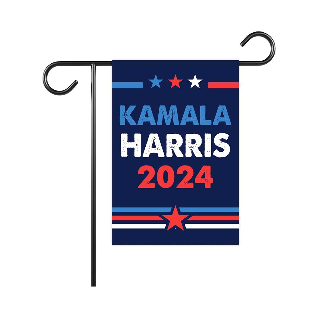 Harris Walz 2024 Obviously Garden Flag - 12x18 Inch Double Sided, Childless Cat Lady, Kamala Harris For President 2024, Madam President Flag