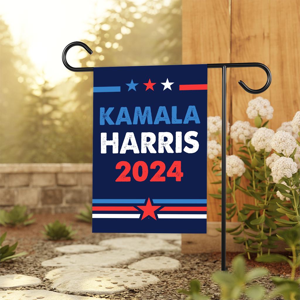 Harris Walz 2024 Obviously Garden Flag - 12x18 Inch Double Sided, Childless Cat Lady, Kamala Harris For President 2024, Madam President Flag