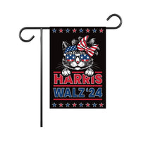 Harris Walz 2024 Obviously Garden Flag - 12x18 Inch Double Sided, Childless Cat Lady, Kamala Harris For President 2024, Madam President Flag
